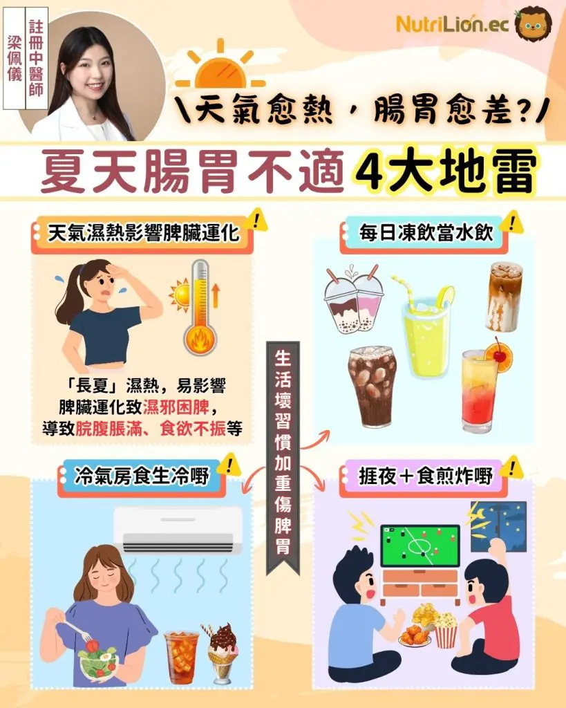 夏天易肚痛腹瀉4大地雷