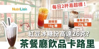 【茶餐廳飲品卡路里】紅豆冰高達26克糖?20款凍/熱飲茶記飲品卡路里和糖份一覽 茶餐廳飲品卡路里