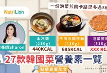 韓國菜熱量比拼|一份泡菜煎餅卡路里多過3碗飯?營養師教你揀低脂之選 常見韓國菜營養素一覽