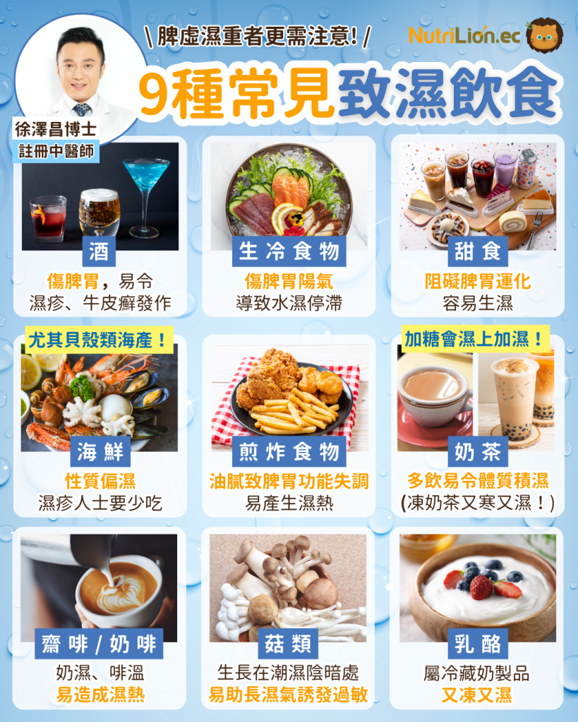 濕氣重_中醫分析9種致濕飲食